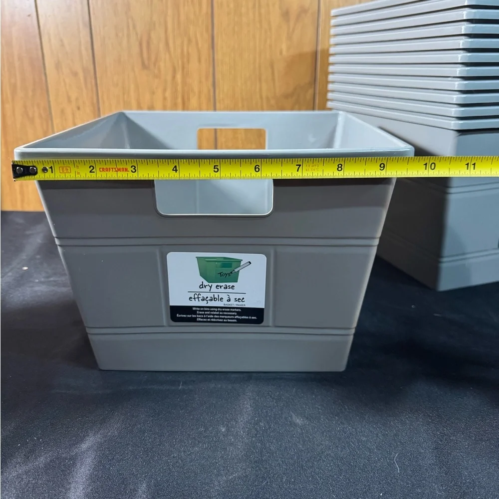 Blue‎ Dry Erase Storage Bin Set of 2